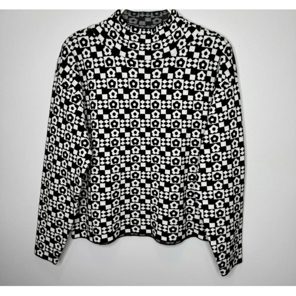 Maeve Monochrome Geometric Sweater - Picture 4 of 10